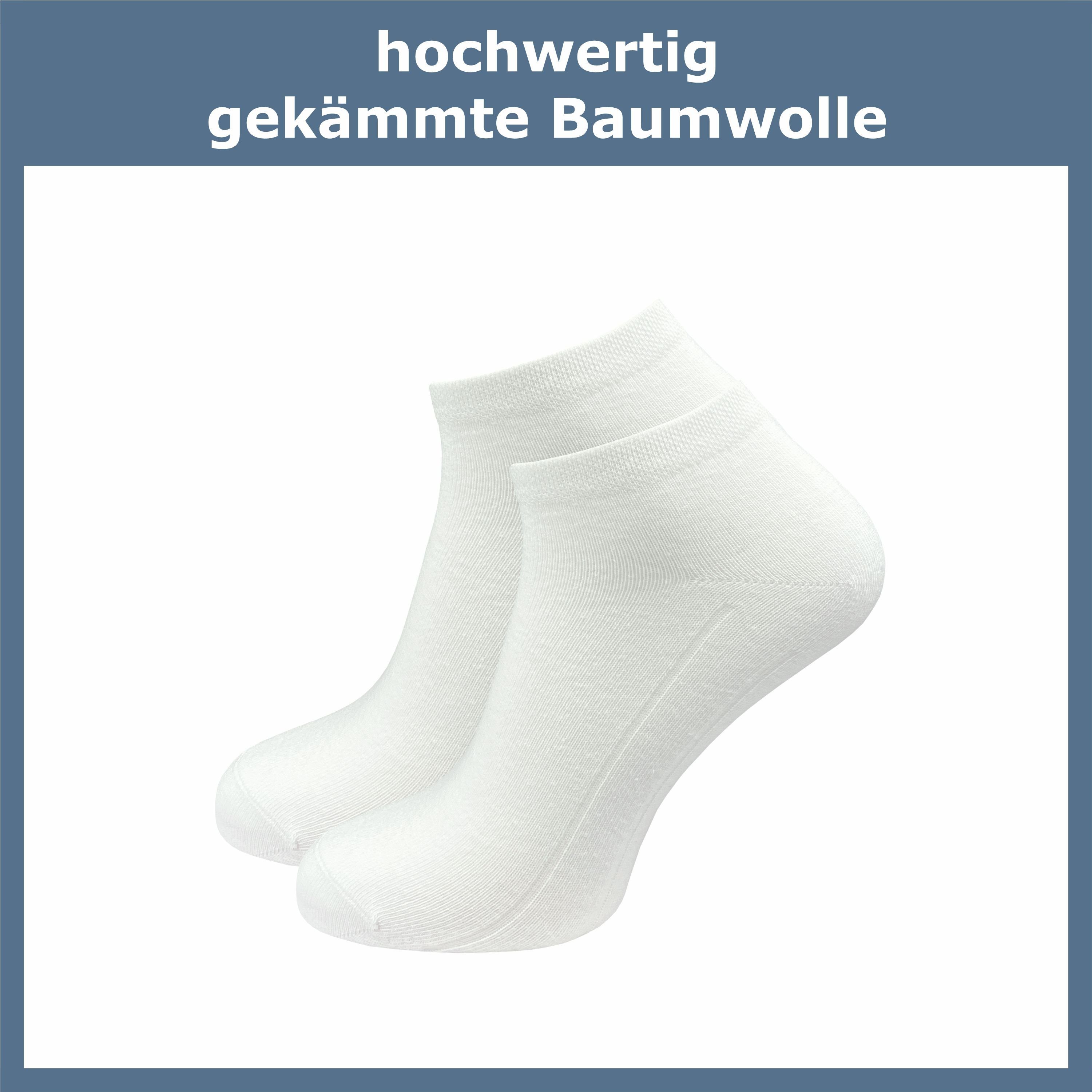 in Ohne GAWILO dank weiß, Weich (6 Kein Extra für und Komfortbund Herren schwarz drückende Verrutschen Sneakersocken Zehennaht, bequemen Paar)