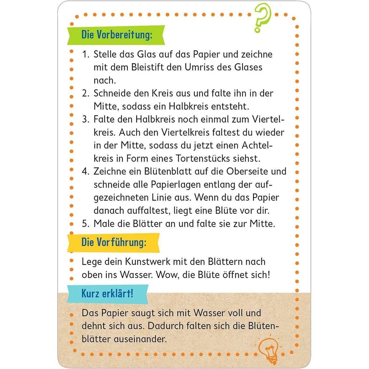 Moses. Verlag Kreativset PhänoMINT 75 supercoole Show-Experimente Wissenschaft & Zaubershow