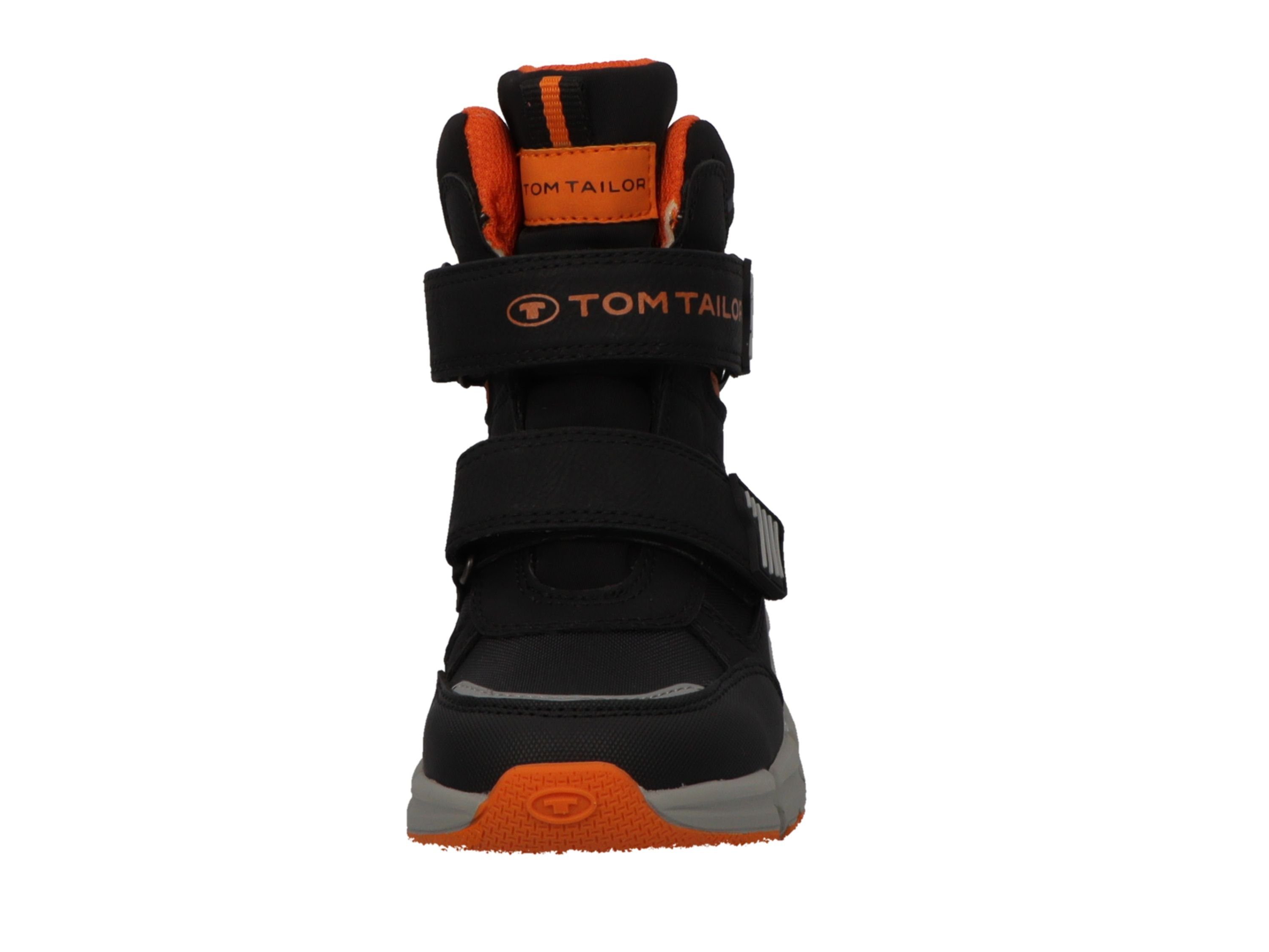 Stiefel black-orange mit Tom TOM TAILOR Warmfutter Tailor Kids Jungen Stiefel für