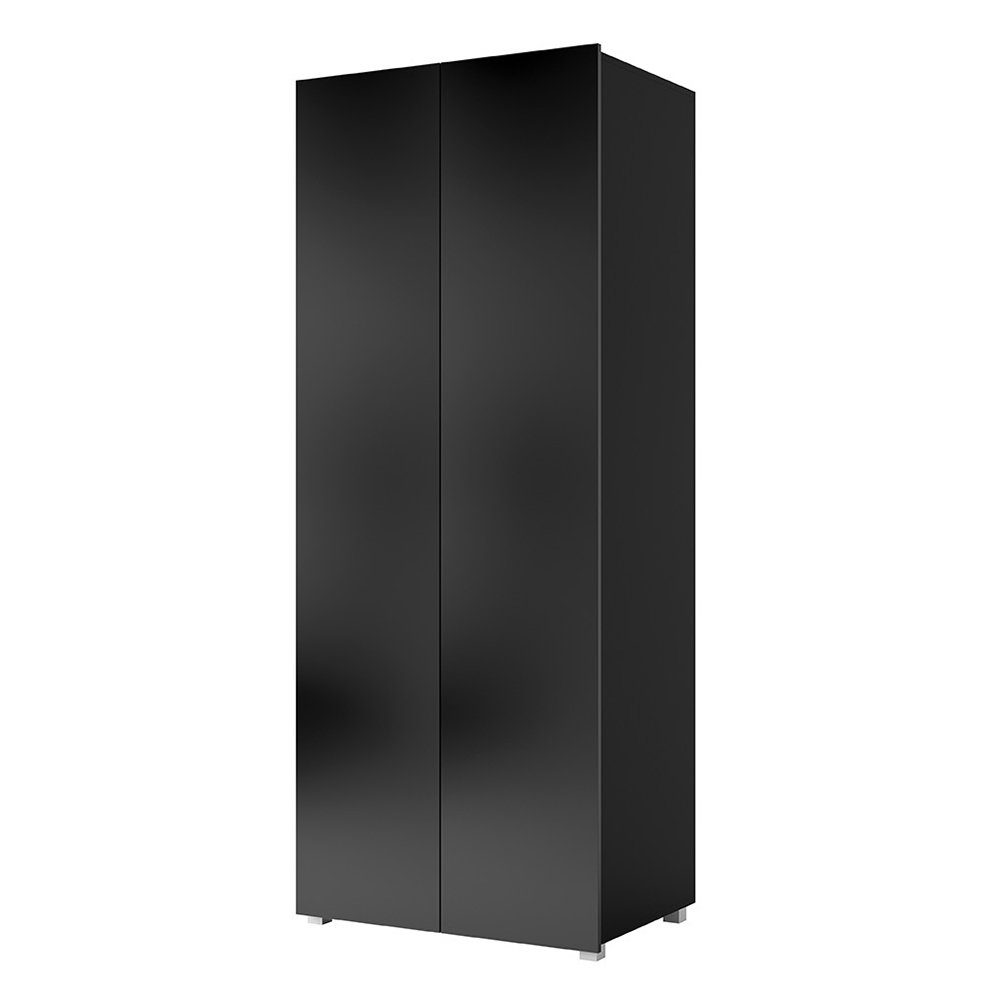 grifflos Kleiderschrank Lomadox schwarz CAIRNS-132 in Modern, Hochglanz,