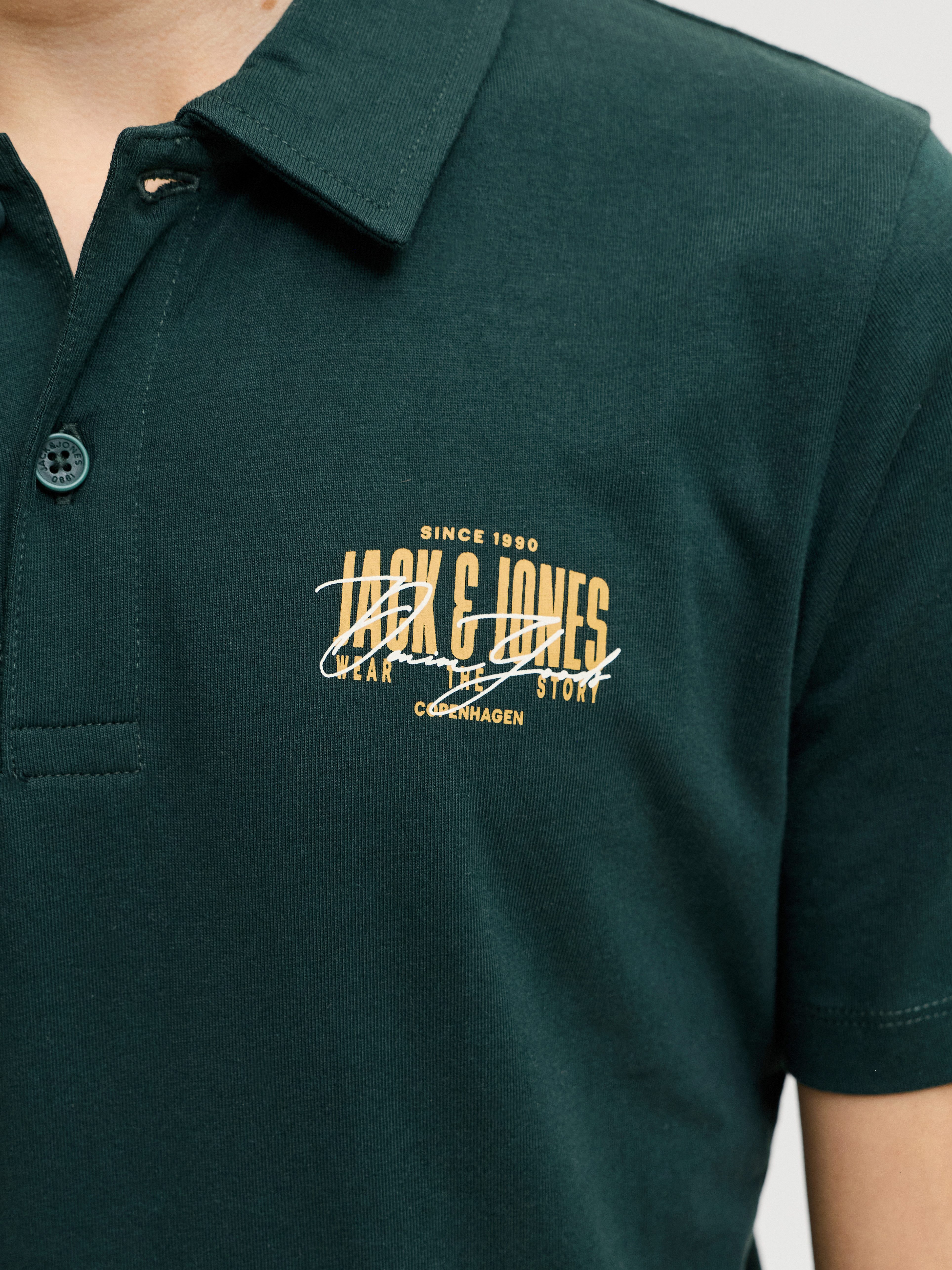 Jack & Jones Junior Poloshirt JJAERO POLO SS JNR Baumwolle, regular fit – Bild 2 von 5