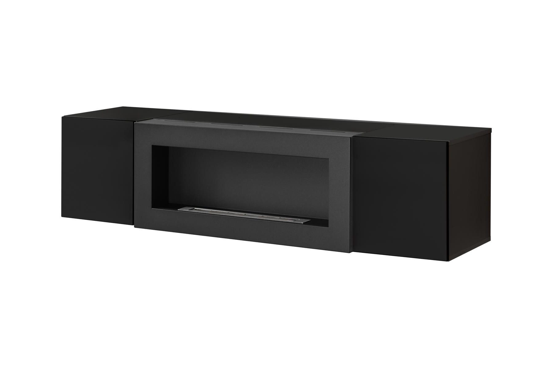 Xlmoebel Wohnwand Luxuriöser Wandschrank für Wohnzimmer mit Kamin-Design, (1-St), Made in Europa