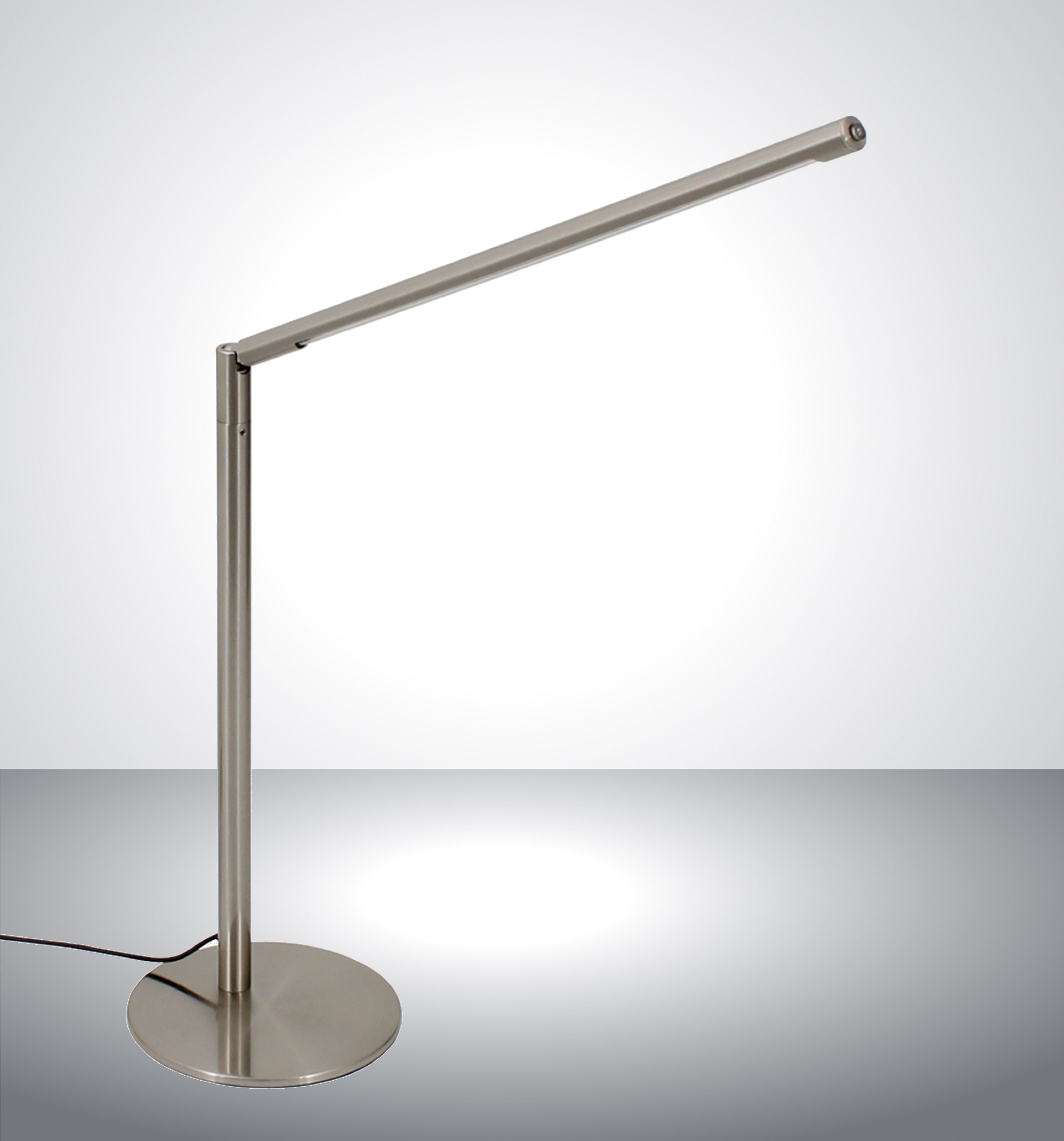 TRANGO LED Tischleuchte, 7489 LED Tischleuchte *STRAIGHT* Edelstahl-Optik S günstig online kaufen