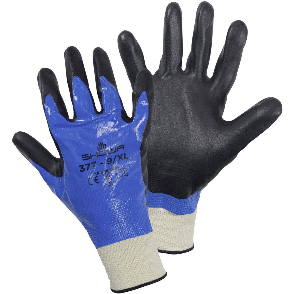 Showa Arbeitshandschuhe Showa 4703 XL 377 Gr.XL Polyester, Nylon, Nitril Montagehandschuh Größ
