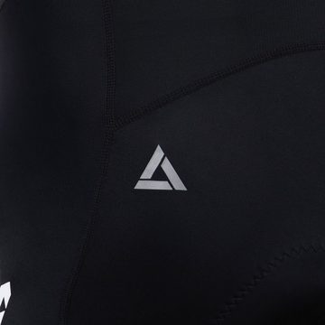 Airtracks Fahrradhose Herren Fahrradhose mit Träger Kurz Pro Line ergonomische Radhose mit 3D Air Flow Perforated Polster, & Quick Dry Funktion » S M L XL XXL XXXL «