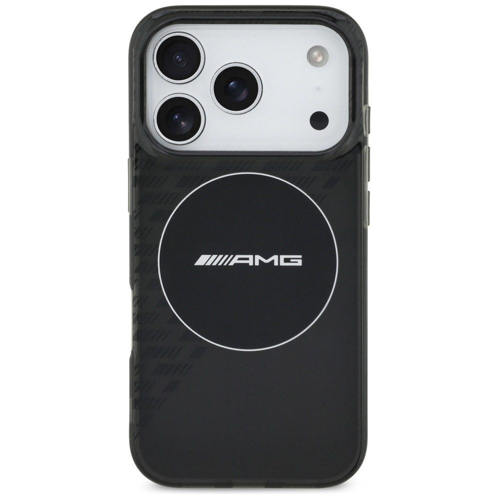 Mercedes Benz AMG Handyhülle MagSafe iPhone 17 Pro Kunststoff schwarz transparent Logo 6,3 Zoll, Kantenschutz