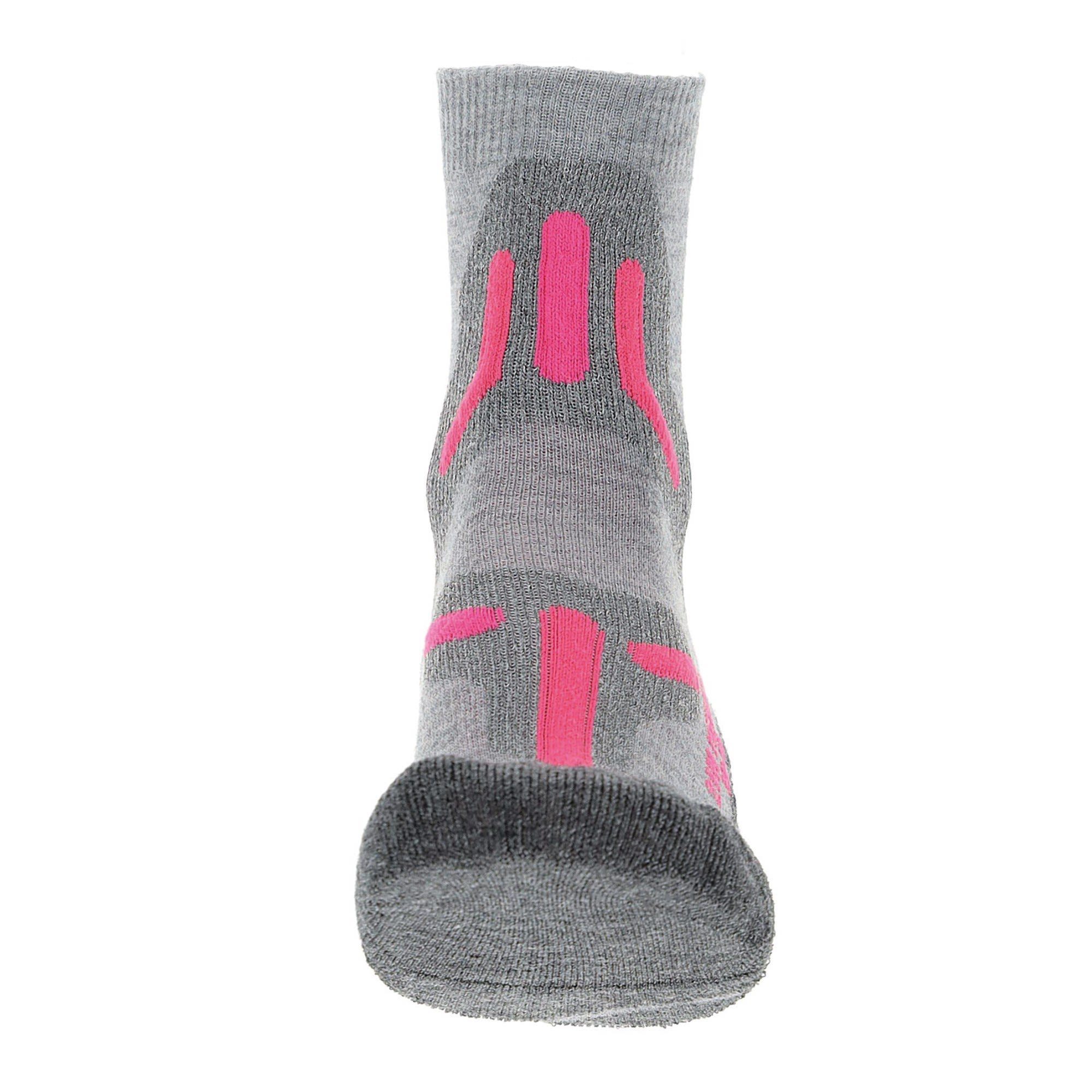 W Socks 2in Merino Grey Light Uyn Thermosocken UYN - Trekking Pink Damen