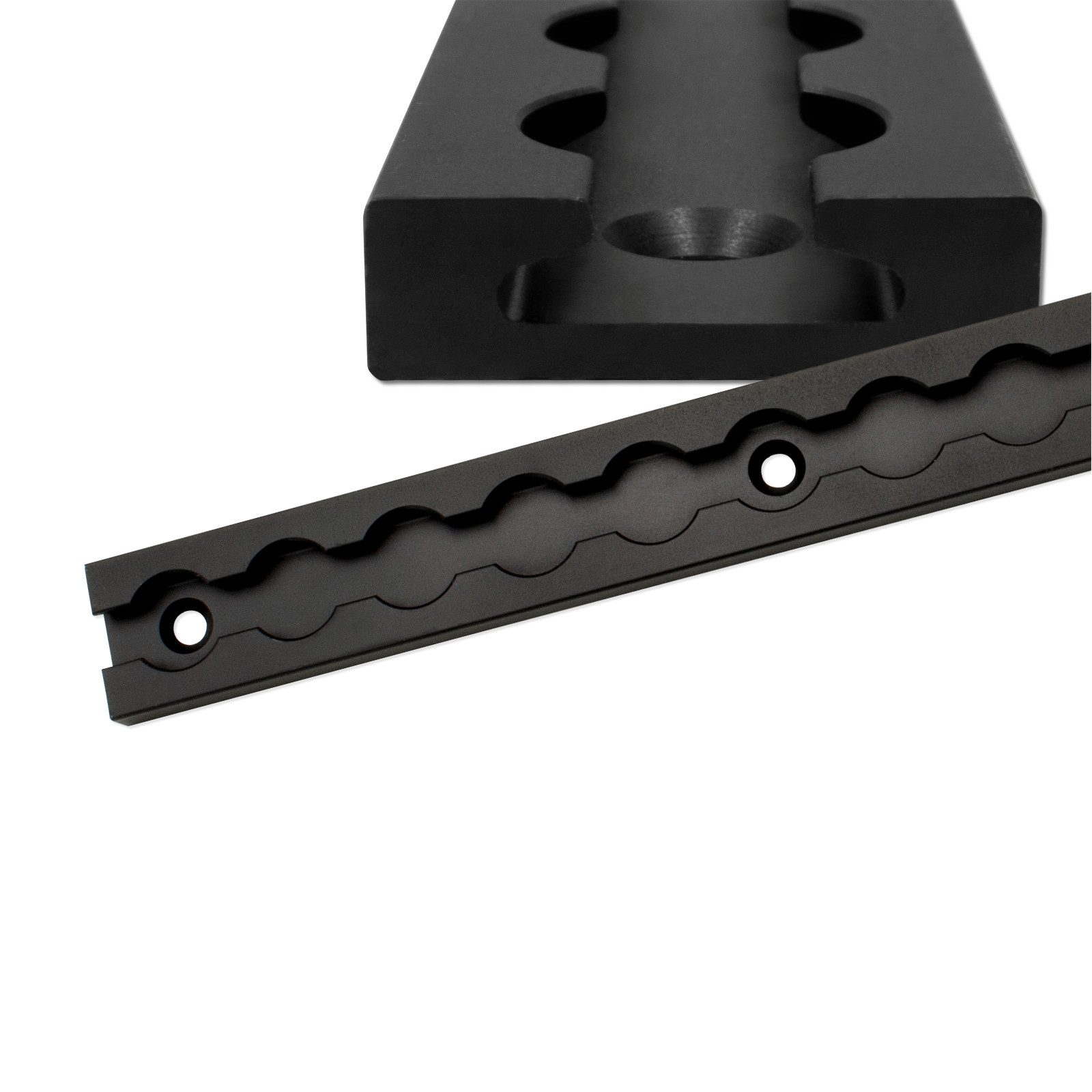 solidpro Spanngurt Airlineschiene 0,5 Meter eckig schwarz, TÜV zertifiziert, eloxiert (1-St)