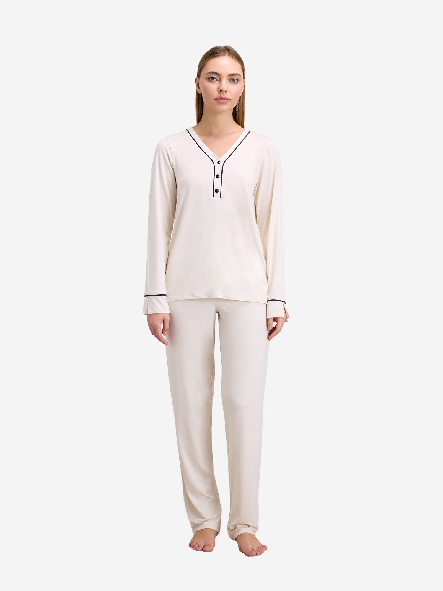 Goldenbay Pyjama Oleander (2 tlg) Schlafanzug, Pyjama Set, Nachtwäsche