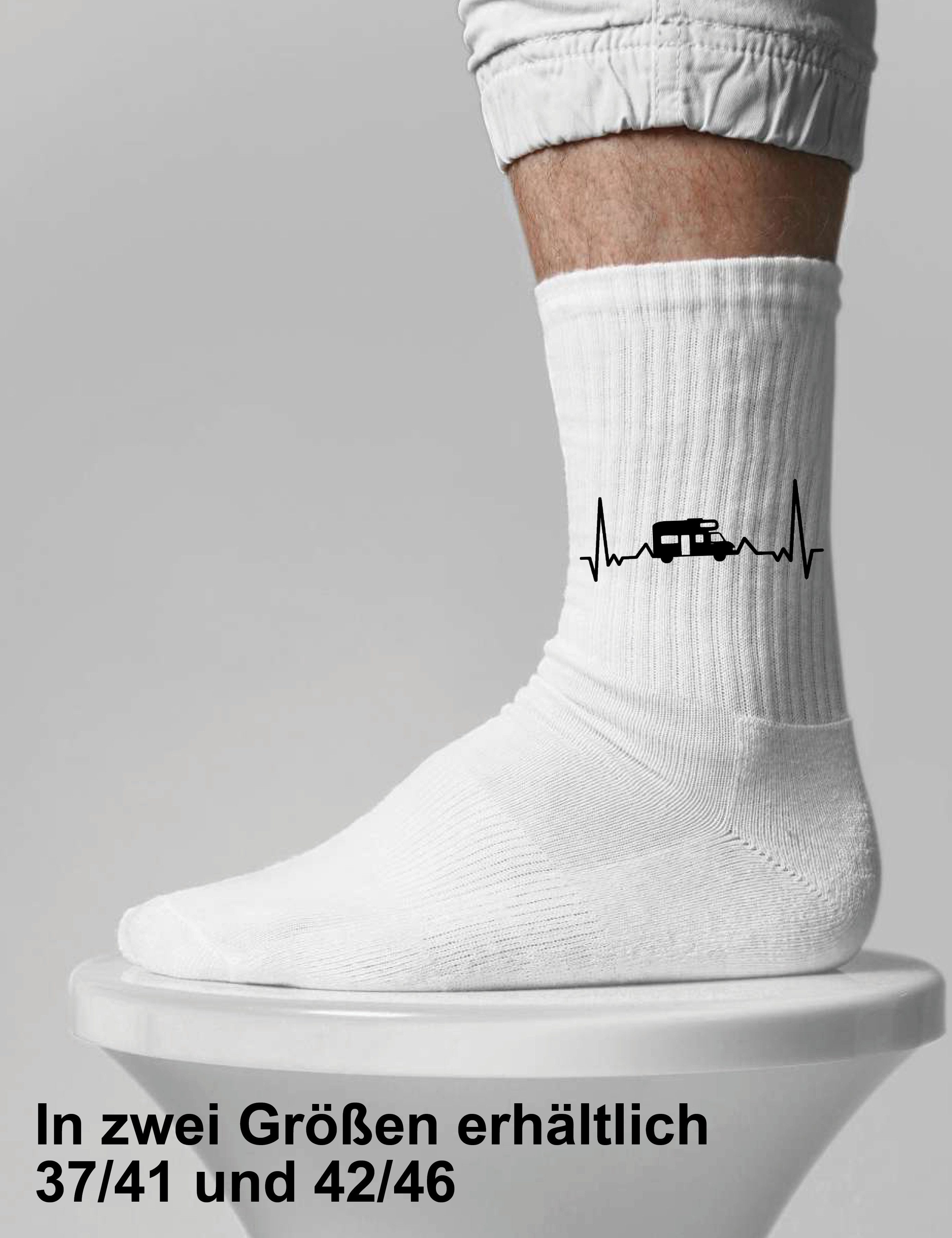 Youth Designz Tennissocken Unisex Socken "Heartbeat Camping" Aufdruck lusti günstig online kaufen