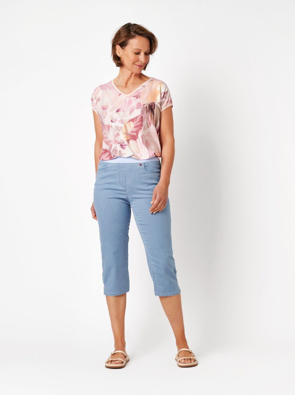 Relaxed by TONI Caprihose My Darling Capri mit Jerseybund