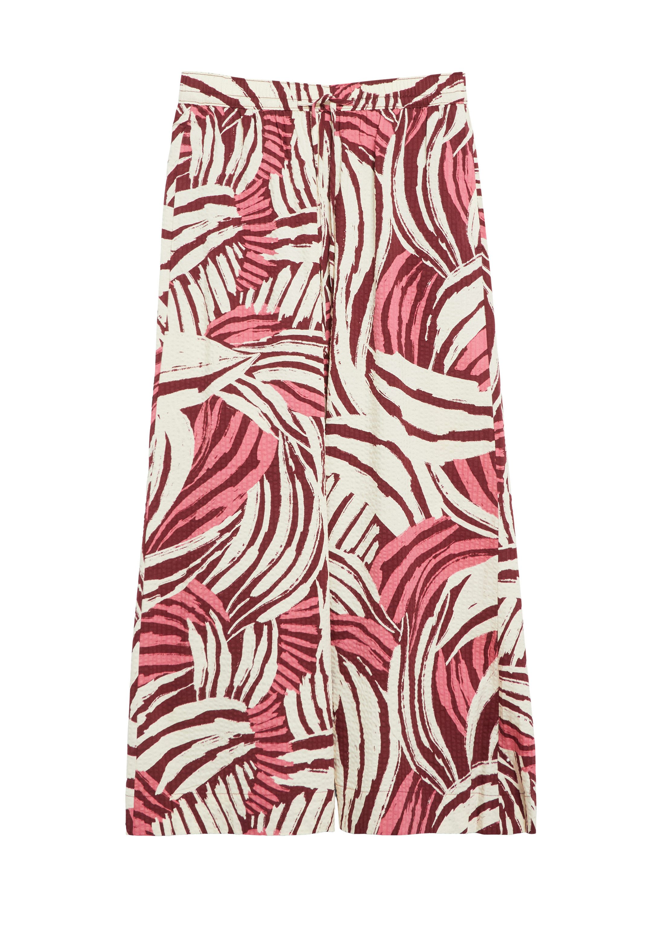 s.Oliver 7/8-Hose Hose Wide-Leg-Hose aus gecrêptem Viskosemix