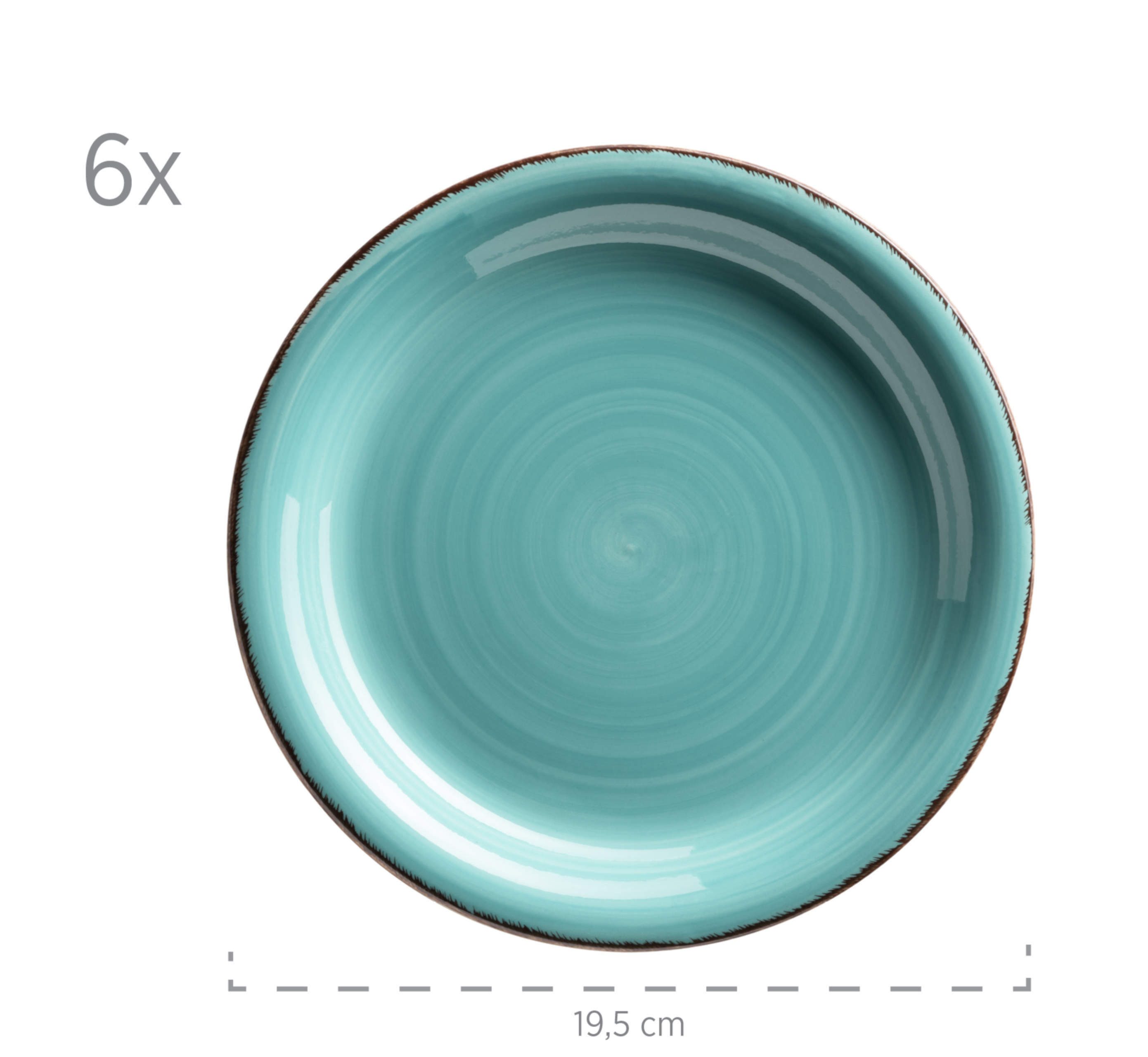 MÄSER Dessertteller LUMACA, (6 St)