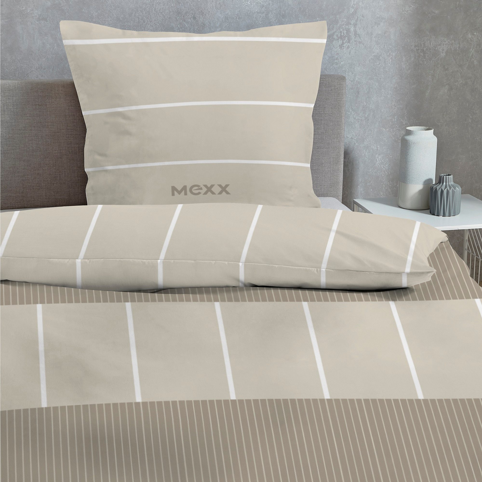 Mexx Bettwäsche Set 2-teilig 135x200 80x80 günstig online kaufen