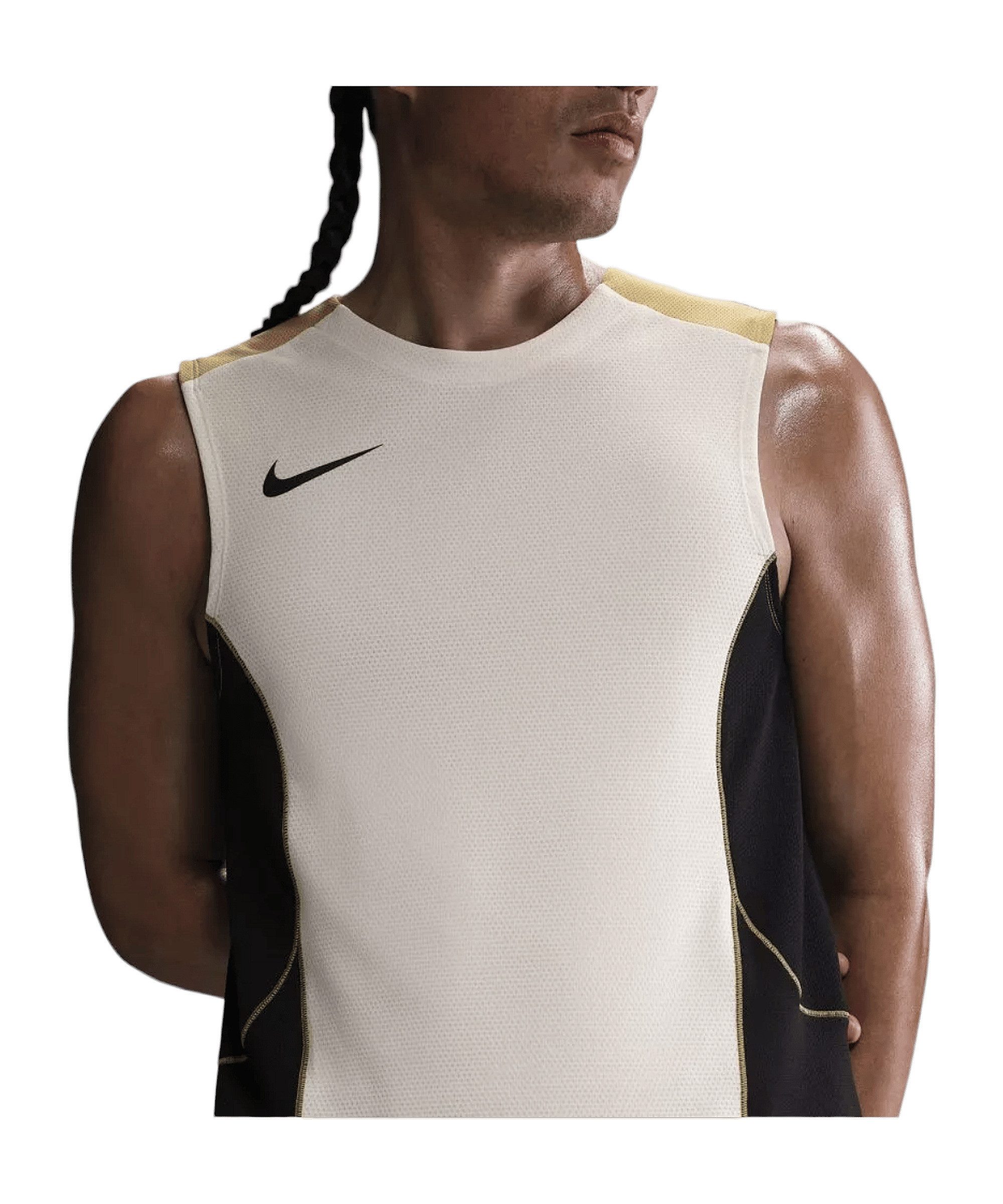 Nike T-Shirt Nike Performance Strike T-Shirt Beige Polyester