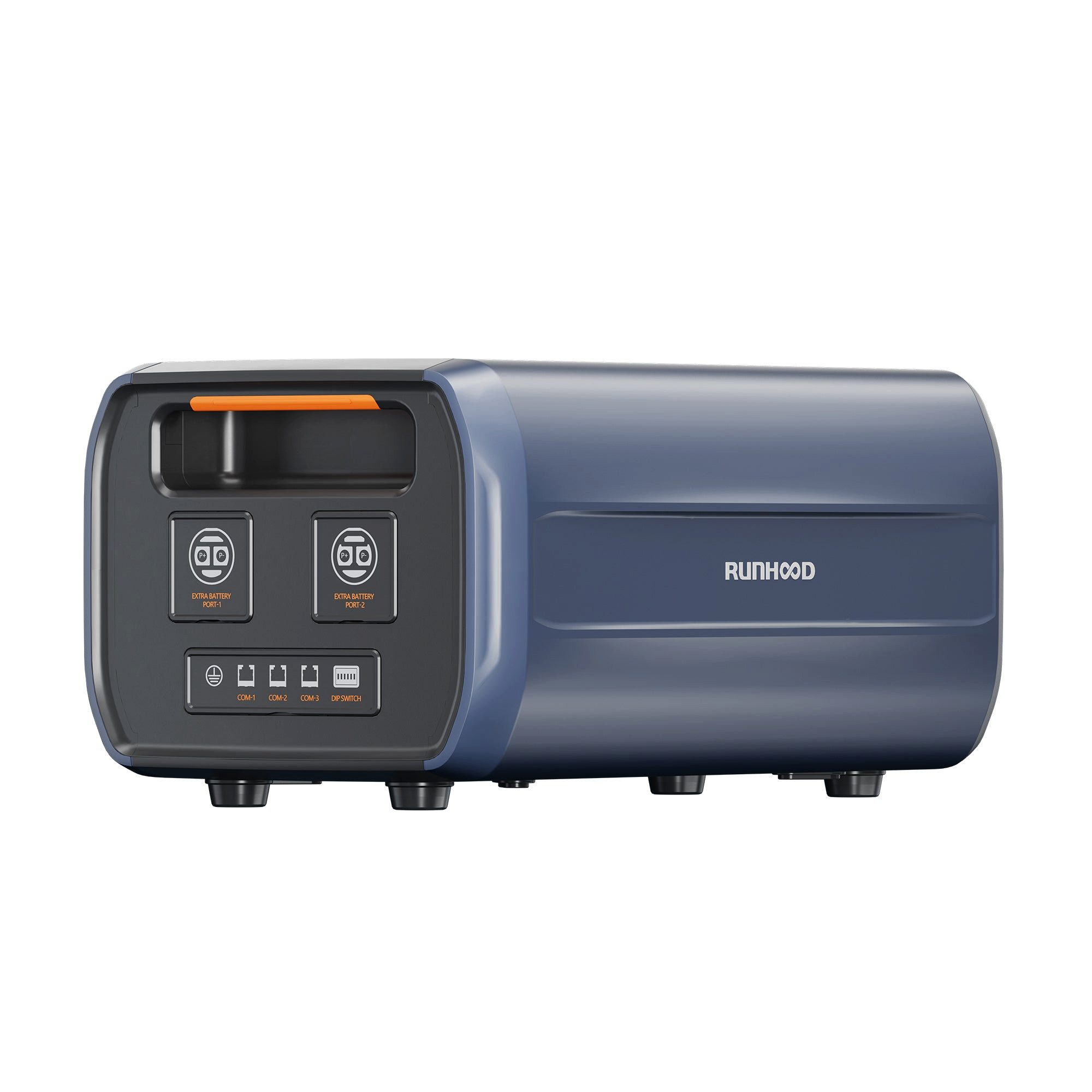 RUNHOOD Balcony Power Plant Runhood 2.4kWh Storage F2400, Expandable up to 19.2kWh, 1800 W, (LiFePO4, Runhood F2400), IP20, Mobile Power Station, Emergency Power Supply