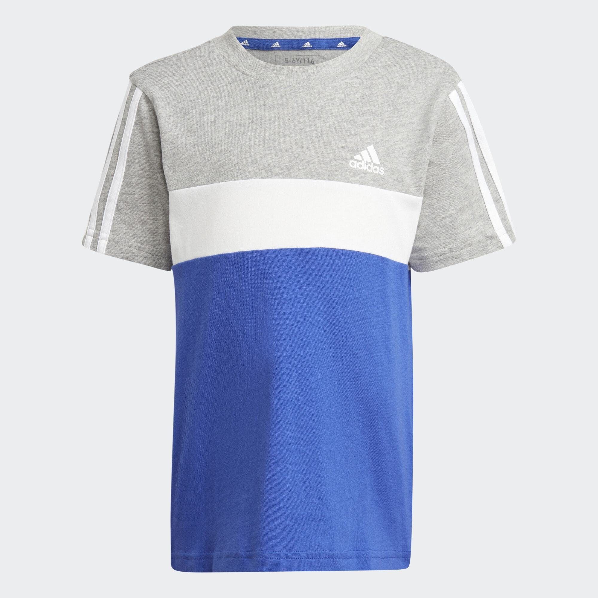 adidas TIBERIO COTTON Sportswear COLORBLOCK 3-STREIFEN T-SHIRT T-Shirt KIDS