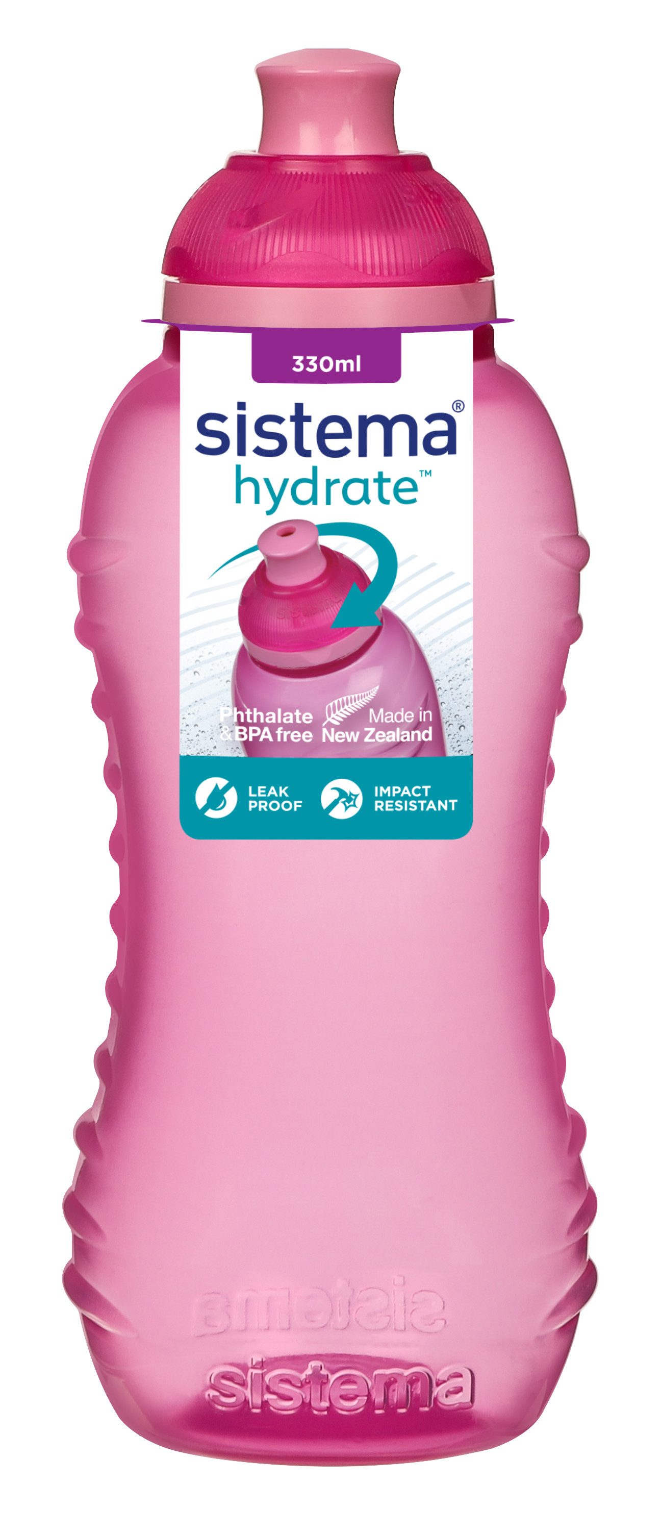 sistema Trinkflasche Sistema 330ml Twist `N` Sip Squeeze Bottle - Misty Purple