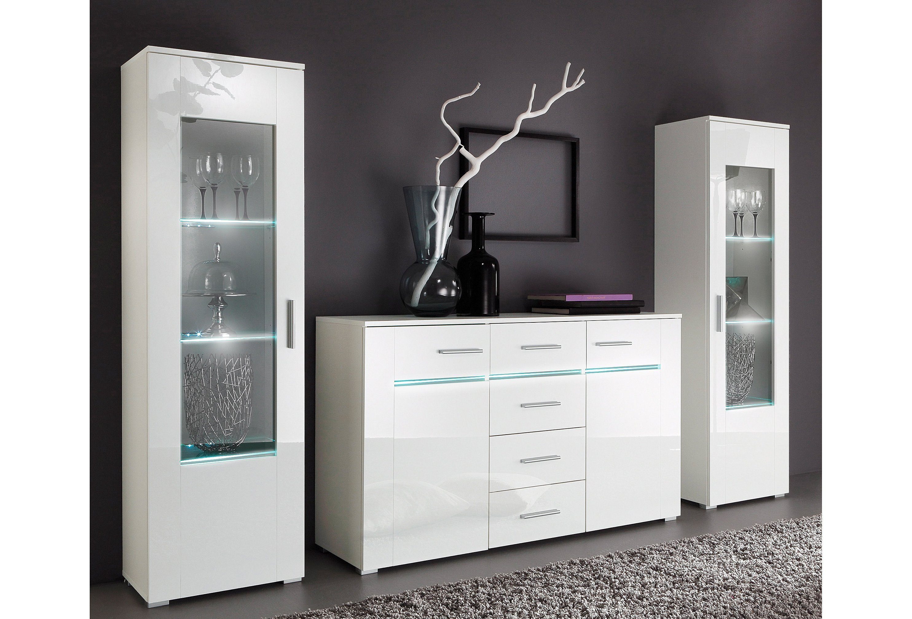 Höltkemeyer Vitrine "Flame" Höhe 161 cm günstig online kaufen