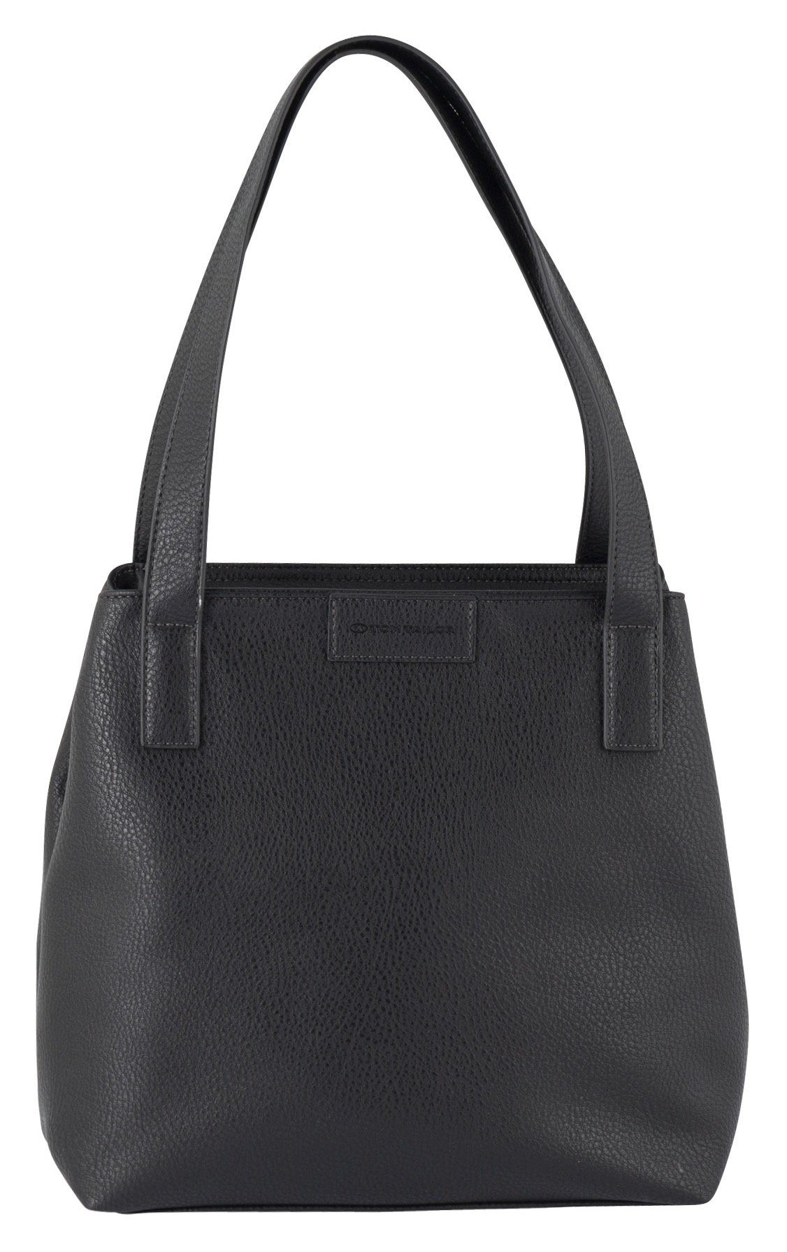 TOM TAILOR Shopper MIRI ZIP, mit erweiterbarem Volumen schwarz