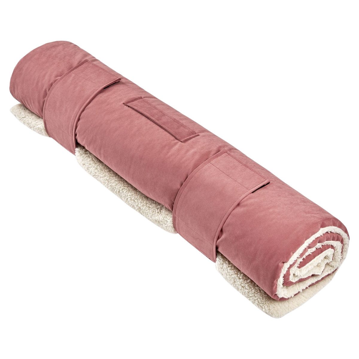 Wolters Hundematratze Reisedecke Vagabund mit Schaffell-Imitation rost