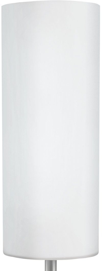 EGLO Tischleuchte TROY 3 Tischlampe, Stahl und Glas, E27, IP20, Nachttischlampe, Lampe, Ein-/Ausschalter, ohne Leuchtmittel, Leuchtmittel wechselbar, Tischleuchte, H46 x Ø10,50, nickel-matt, 1X40W exkl.