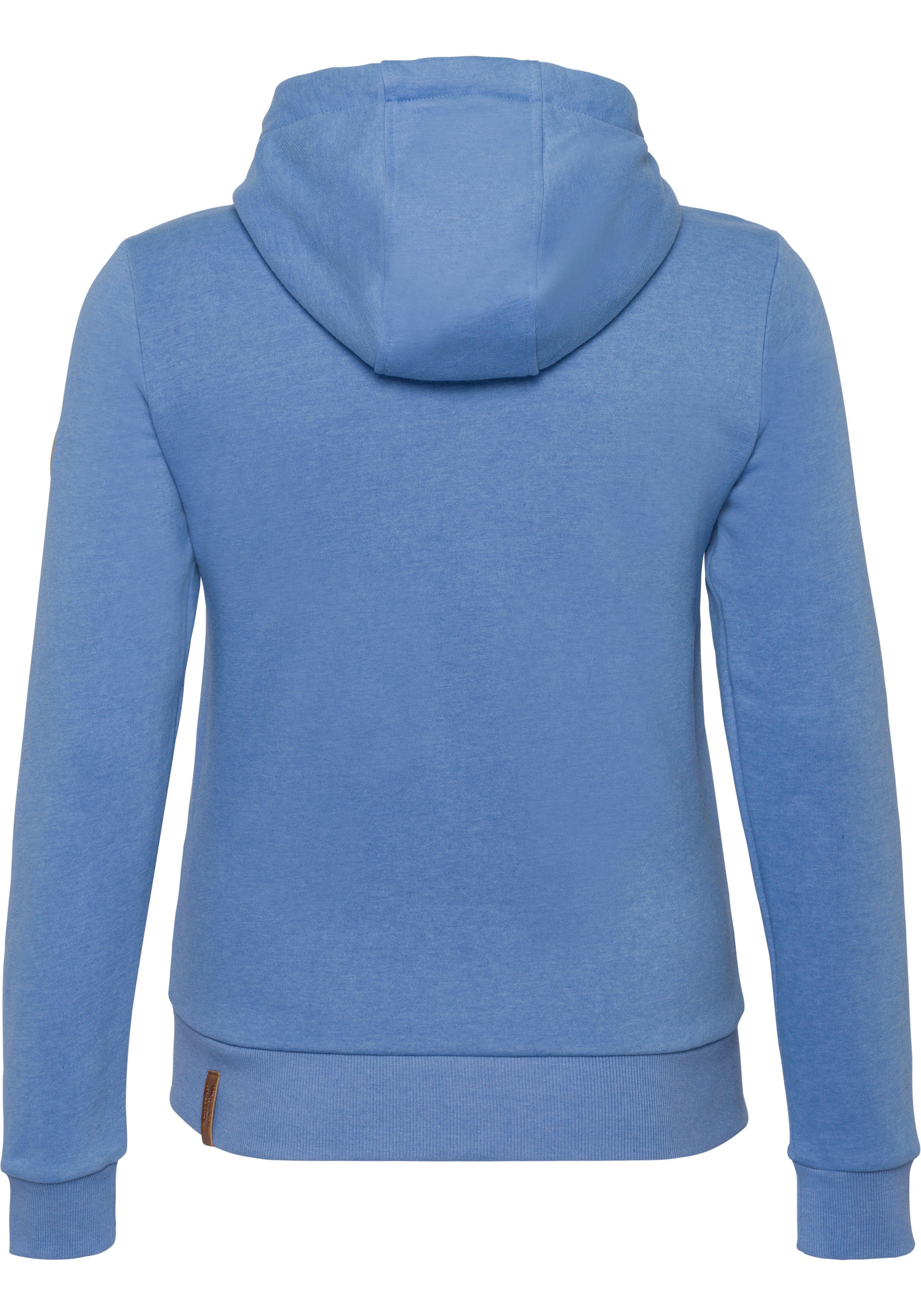 Baumwolle ZIP, aus Kapuzensweatjacke NATE reiner Ragwear Trageangenehm