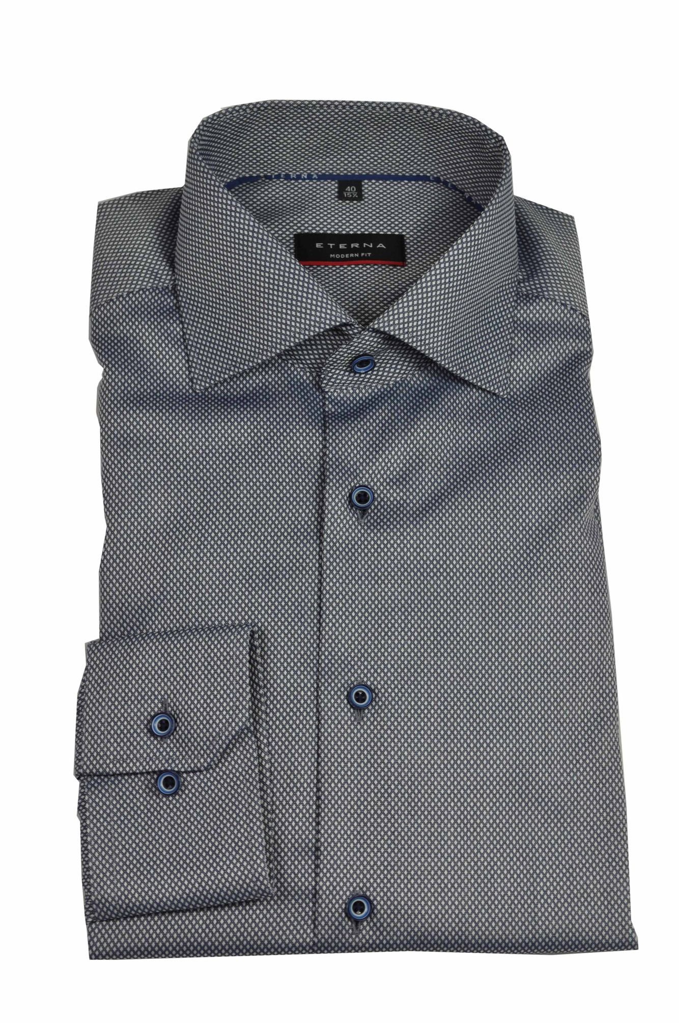 Modern Fit Modern Fit Langarmhemd Blau (18) Eterna