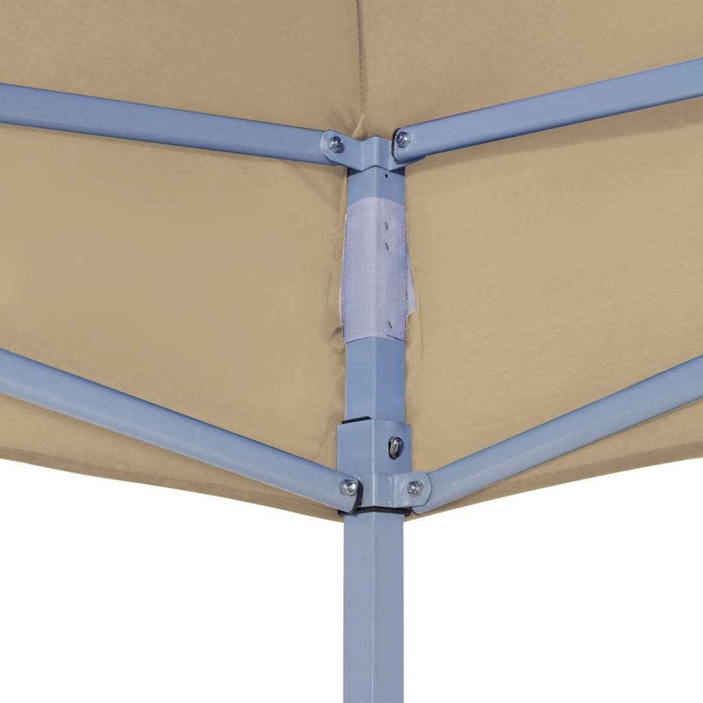 vidaXL Pavillon-Ersatzdach, Partyzelt-Dach 3x3 m Beige 270 g/m²
