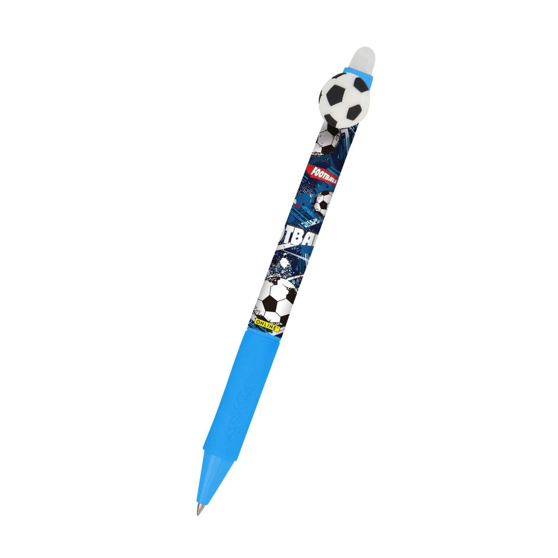 Online Pen Kugelschreiber Gelschreiber magiXX Fun Football Blue radierbar nachfüllbar