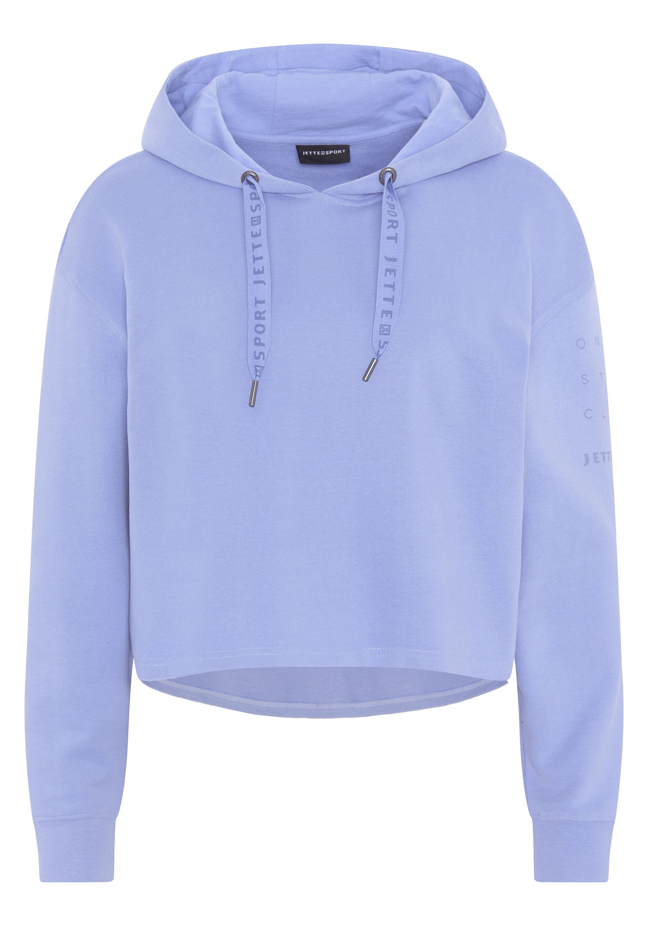 JETTE SPORT Kapuzensweatshirt in kurzer Silhouette