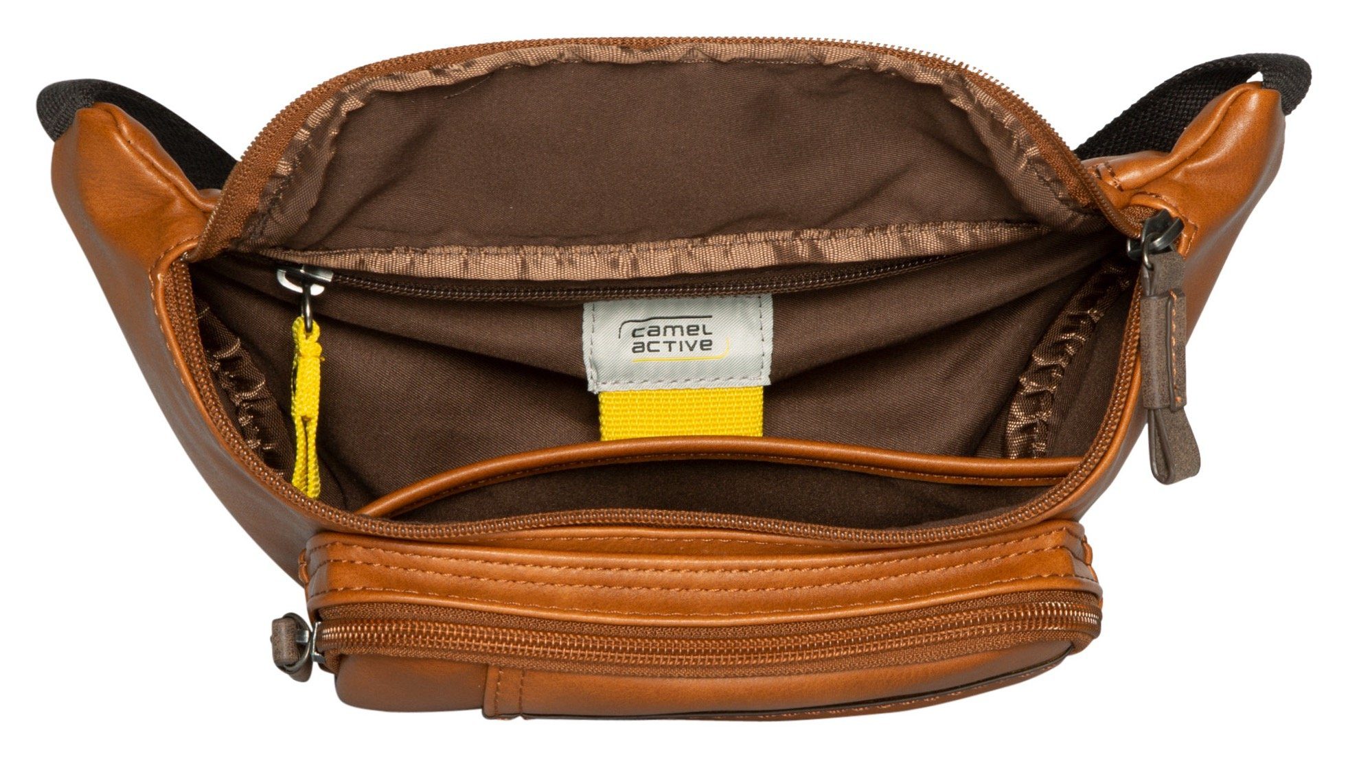 camel active Bauchtasche Laos, Unisex Gürteltasche, Crossbody-Bag mit praktischen Details