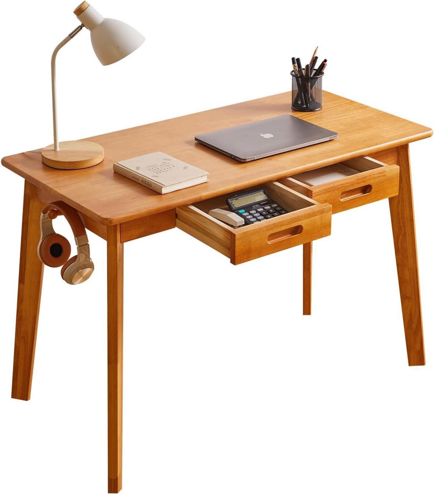 LuxusKollektion Schreibtisch Holz-Schreibtisch mit Schublade und günstig online kaufen