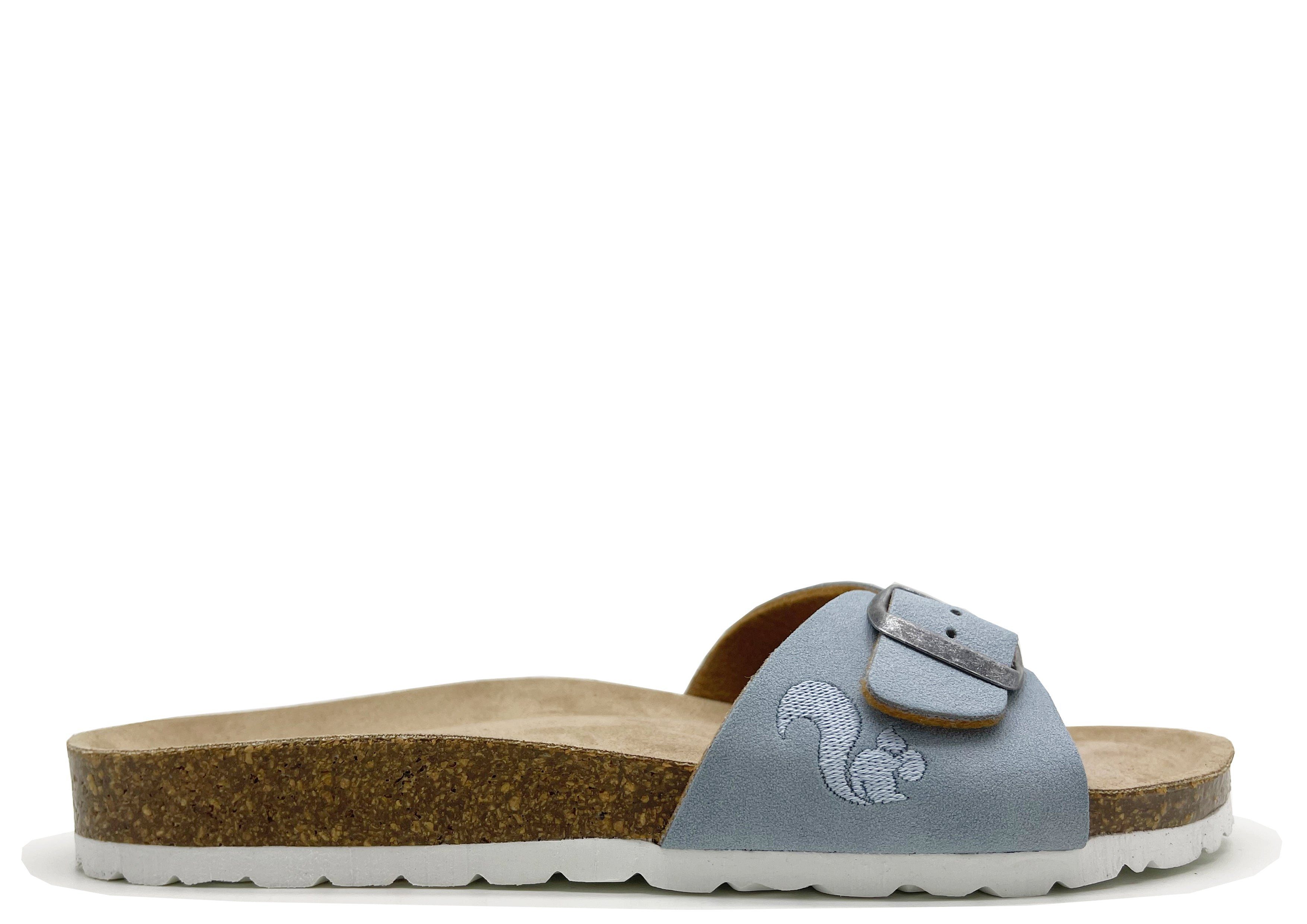 thies 1856 Eco Bio Strap Sandal Vegan Sandale Sky Blue