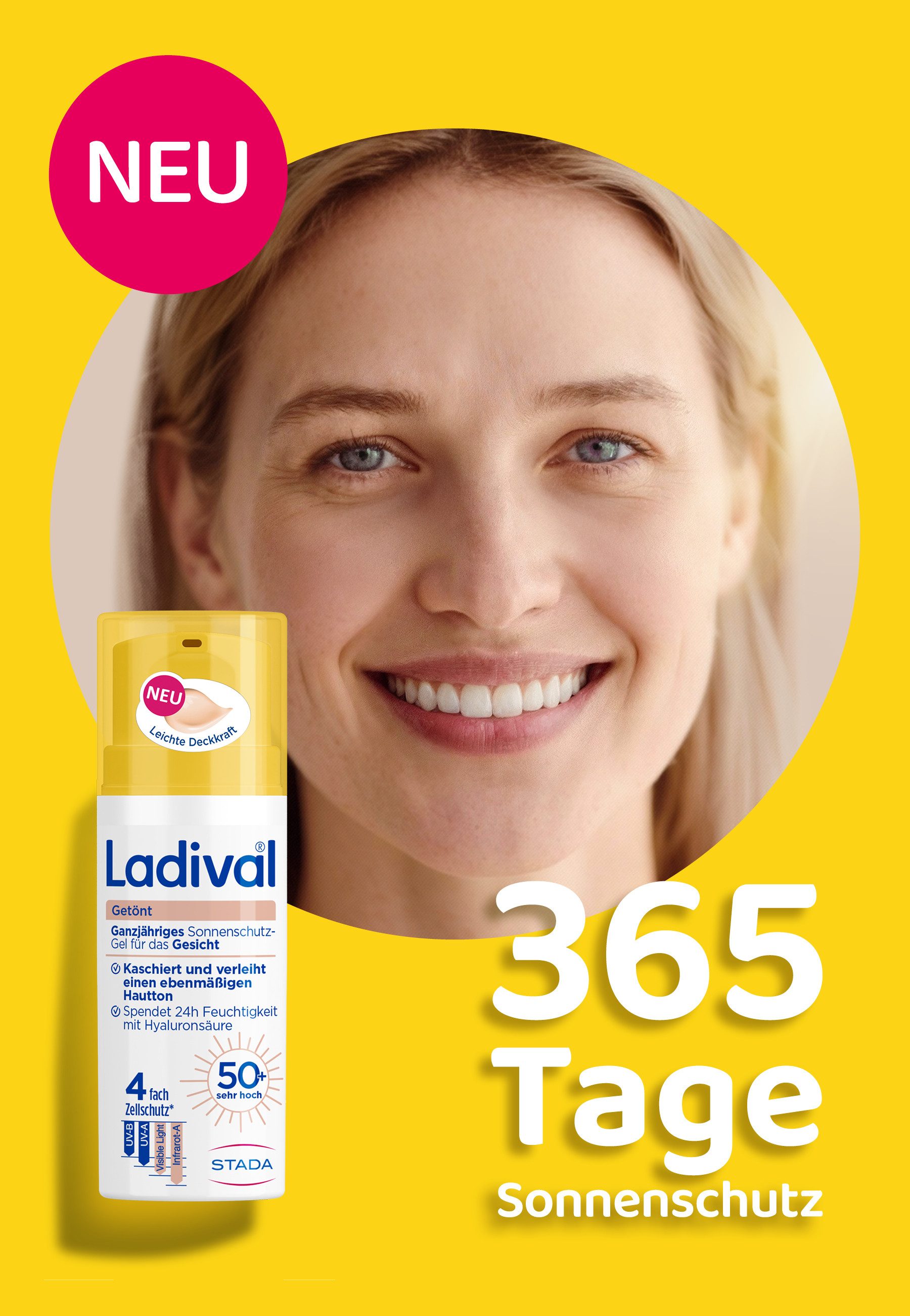 Ladival Sonnenschutzgel Getönt Sonnenschutz-Gel Gesicht LSF 50+, 1-tlg.