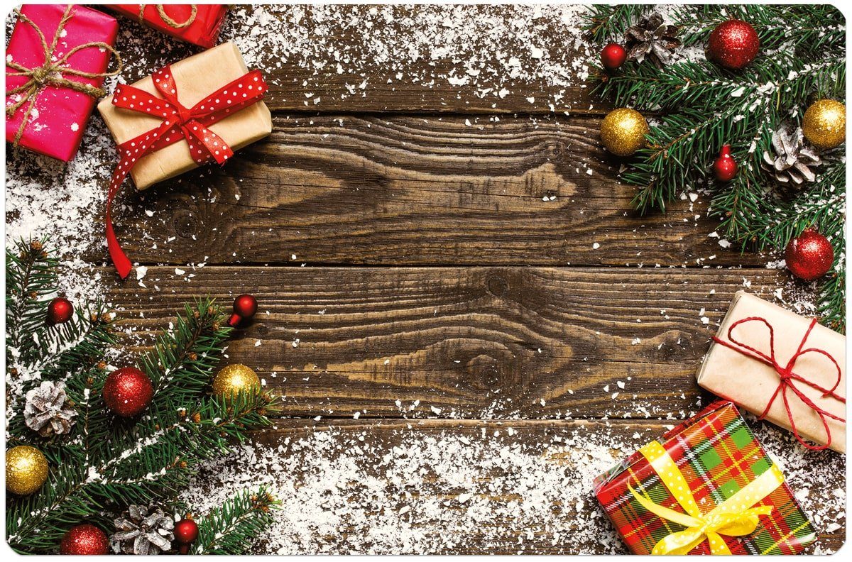 Platzset, Tischset Holz Platzset (1-St) Weihnachten HOME HOBBY, Geschenke Stk, 1 MOTIV matches21 