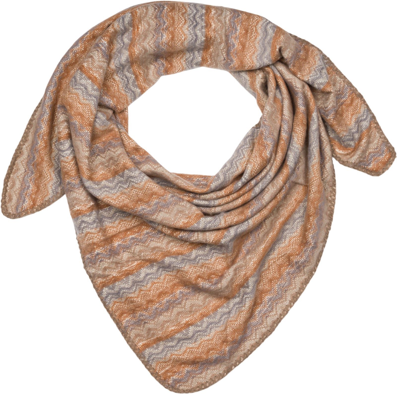 styleBREAKER XXL-Schal Dreieckstuch Zick-Zack Webmuster, (1-St) günstig online kaufen