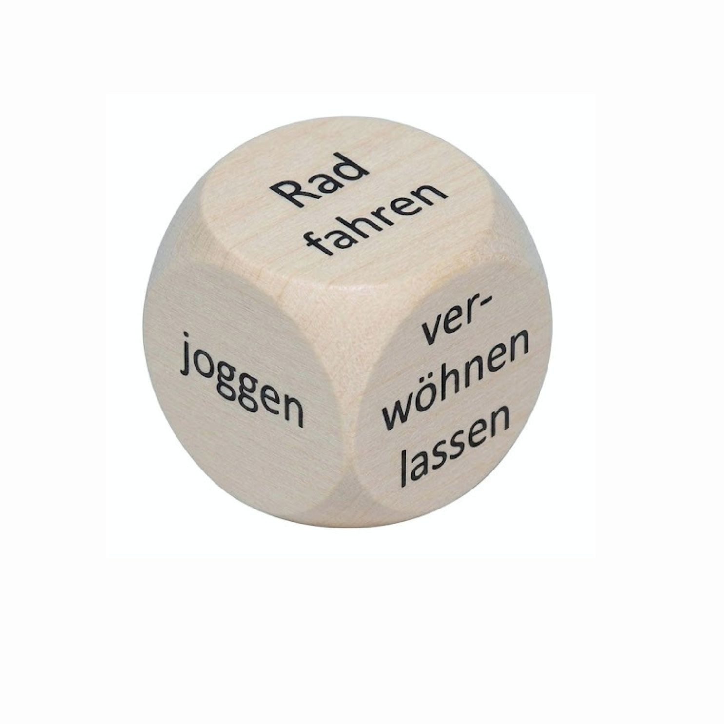 GICO Spielesammlung Freizeit Holzwürfel 30 mm Aktivitätswürfel - 1 Stück - 4141