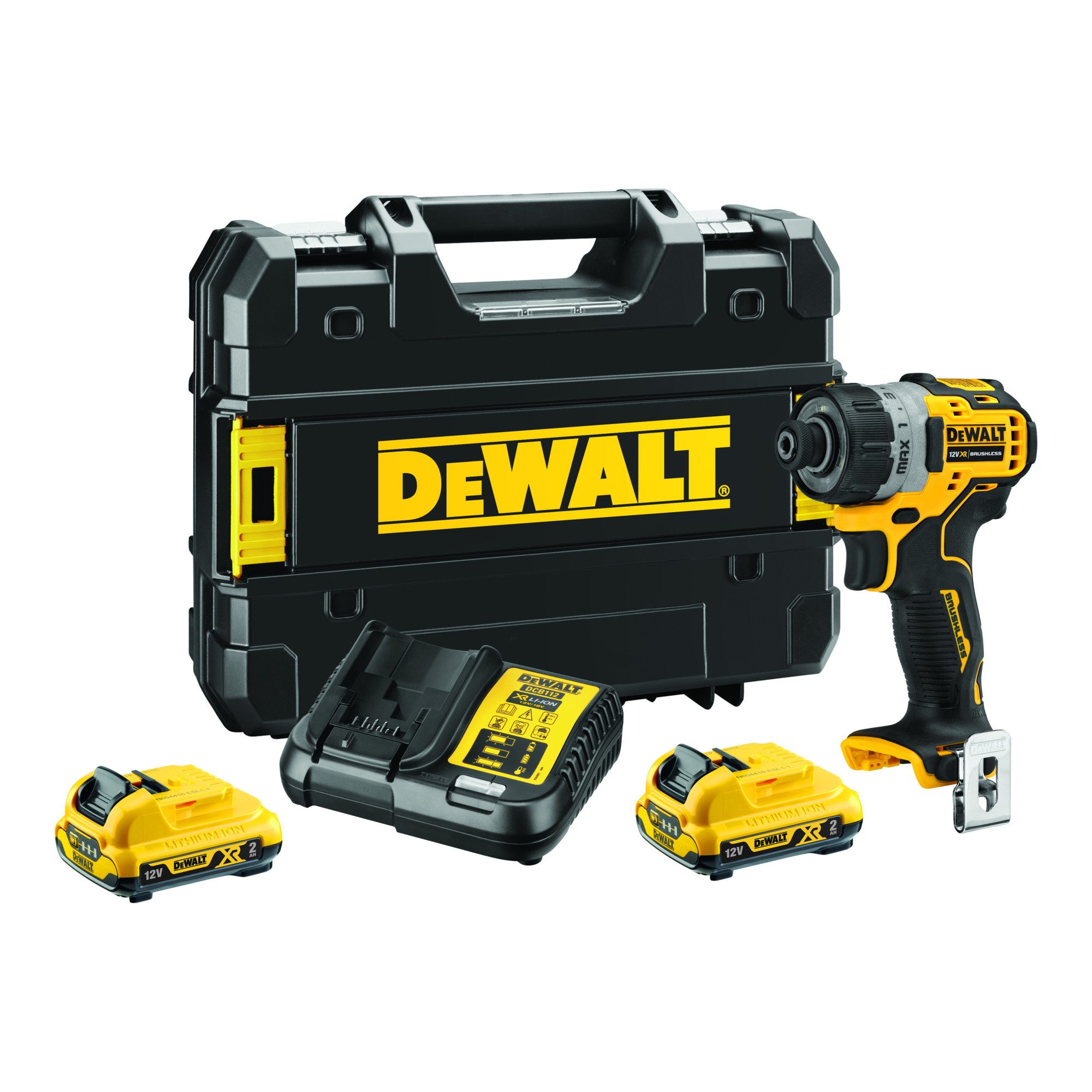 DeWalt Bohrschrauber DEWALT Akku-Schrauber (1/4) 12V / 2Ah DCF601D2-QW