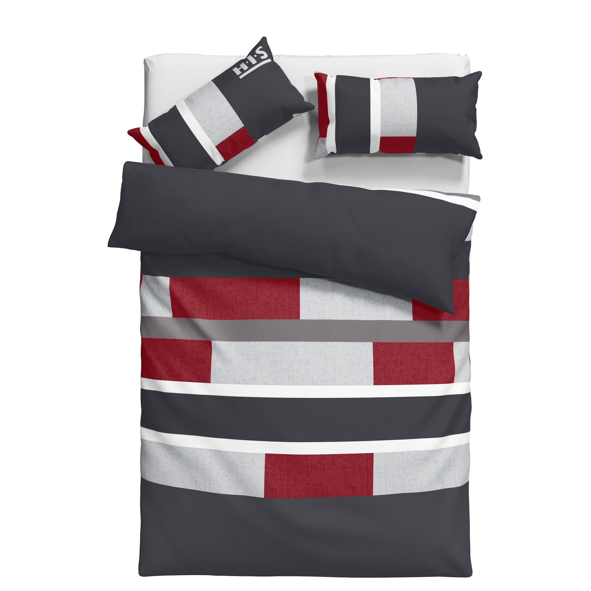 OTTO home Bettwäsche Etienne in Gr. 135x200 oder 155x220 cm, Linon, 2 teilig, Bettwäsche aus Baumwolle mit Streifen, Marke H.I.S by OTTO home – Bild 2 von 5