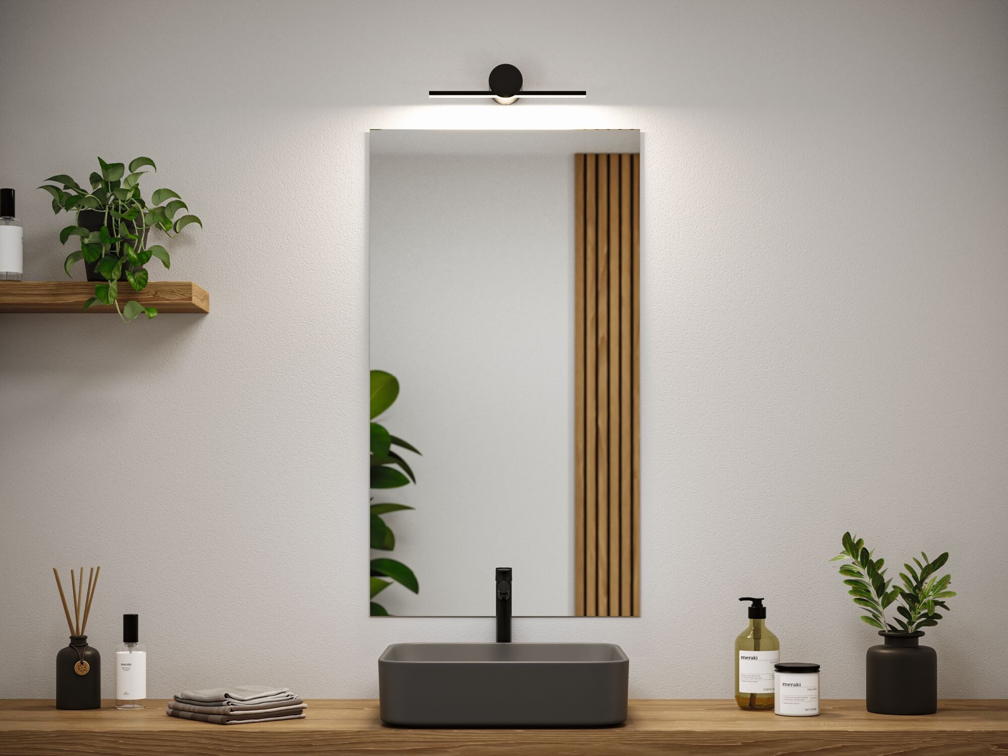 Paulmann LED Spiegelleuchte LED Leuchtspiegel Sava günstig online kaufen