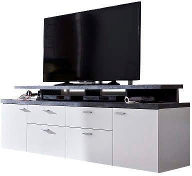 INOSIGN TV-Board Messina (1 St), TV-Lowboard mit Türen, Выдвижные ящики & Fächern - (B/T/H) 180/47/66 cm