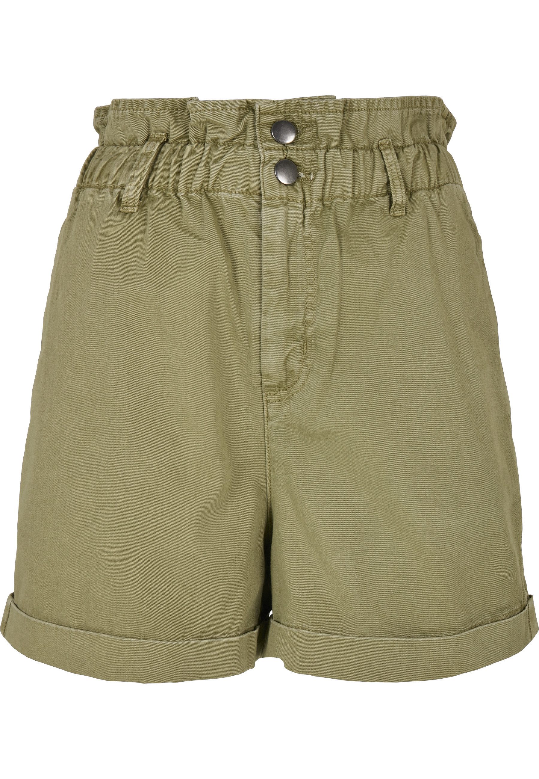 Stoffhose Urban Classics Damen Ladies Paperbag Shorts