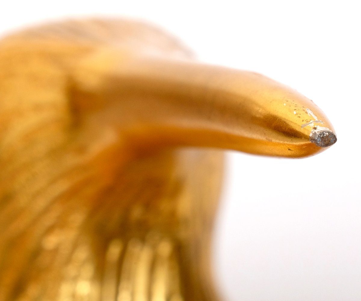 Brillibrum Dekofigur Kiwi Vogel Tier Gold Deko Silber Schwarz Dekoration Lila versilbert Handarbeit Tierfigur Laufvogel Glücksbringer Metall Neuseeland Figur