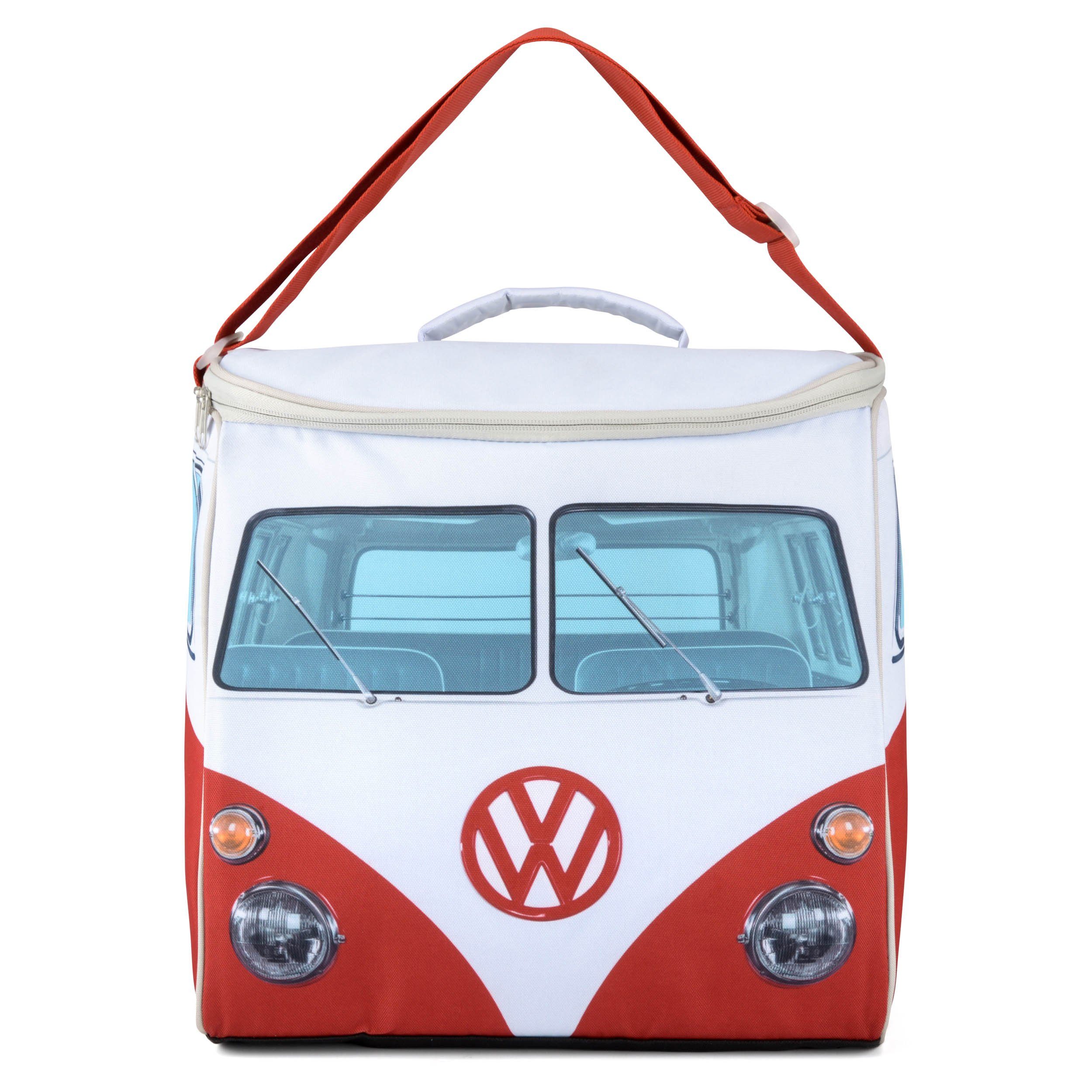 VW Collection by BRISA Kühltasche Volkswagen Thermotasche im T1 Bulli Bus Design, 30 l, vollisolierte Picknicktasche, 30 Liter