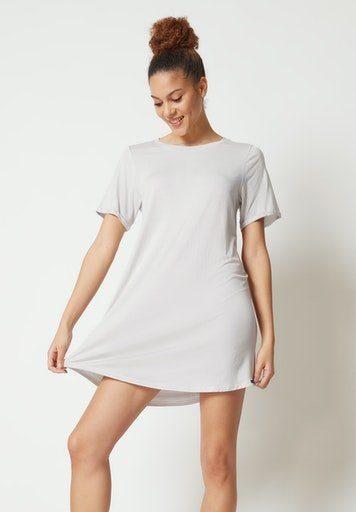 Skiny Sleepshirt Night In Mix & Match bequem, weich, locker, stylisch, kurzärmlig, Viskosenmix