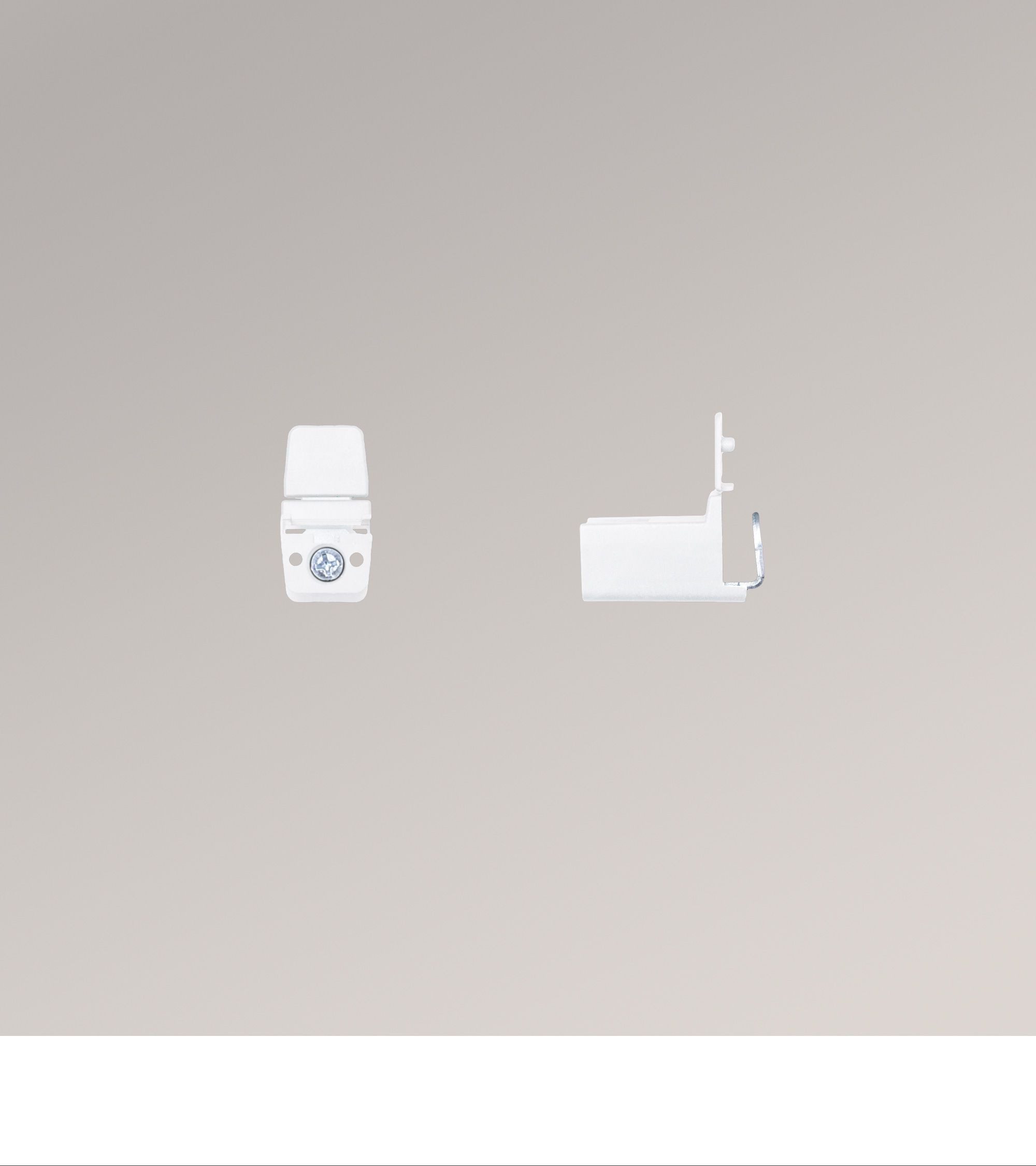 WINDOW FASHION AG Sichtschutzbefestigung Klemmträger Clip, (2-tlg), HxB 24x21mm
