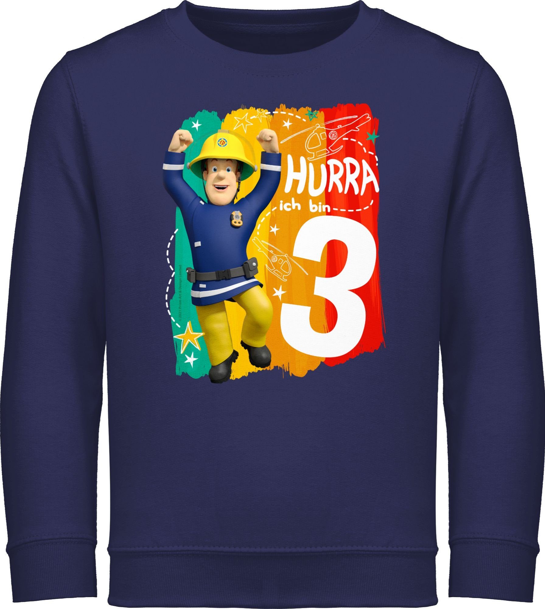 Sweatshirt Hurra ich bin Drei - Sam