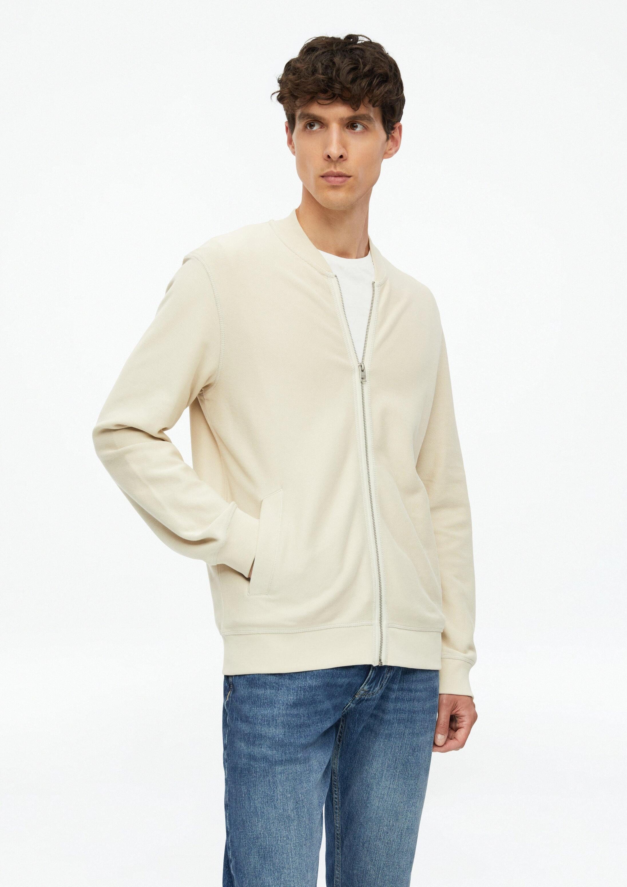 s.Oliver Sweatjacke Sweatshirt Jacke Sweat-Blouson aus Twill-Jersey