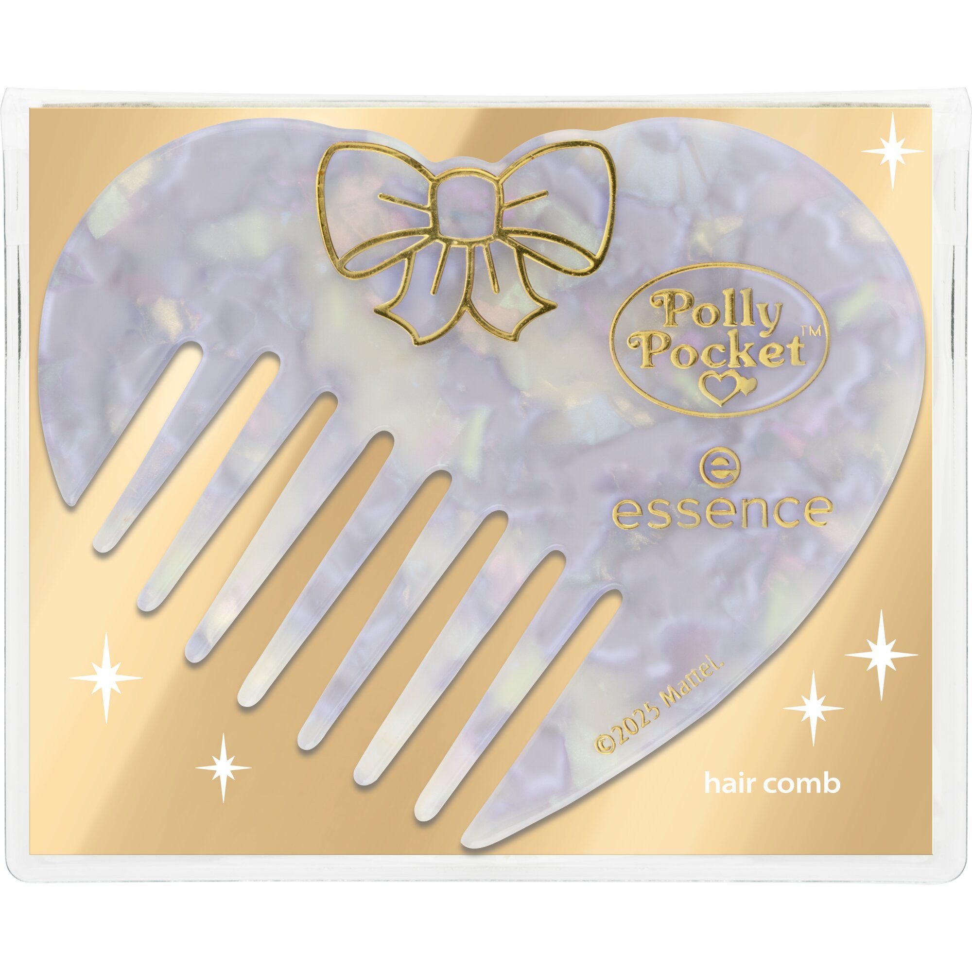 Essence Haarkamm Polly Pocket hair comb, (Set, 3 tlg), Herz-Kamm: stylisch und nostalgisch!